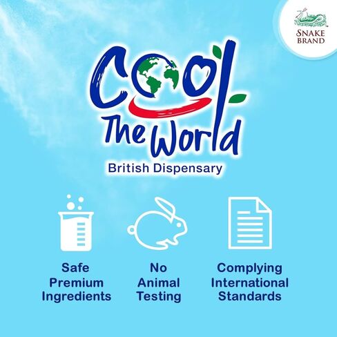 Snake Brand Cooling Mist Direct Effect Instant Cool Down Body، رائحة أصلية كلاسيكية، 1.1 أونصة (30 مل) - رذاذ الجسم للاستخدام اليومي in Kuwait