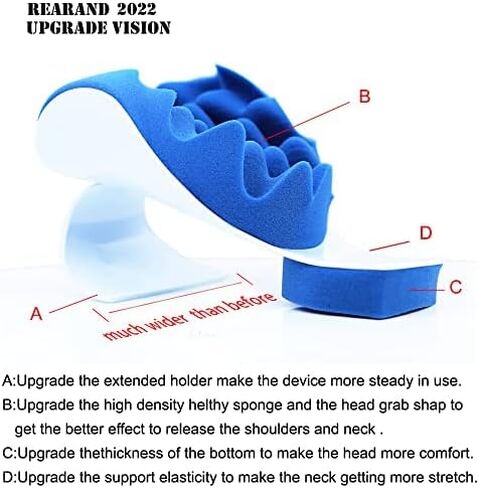 REARAND® Neck and Shoulder Relaxer,Neck Pain Relief,Tension Headache Relief,Neck Support,Neck Traction Pillow Chiropractic Pillow and Cervical Spine Alignment,TMJ in Saudi Arabia