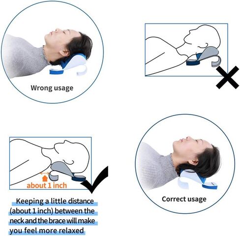 REARAND® Neck and Shoulder Relaxer,Neck Pain Relief,Tension Headache Relief,Neck Support,Neck Traction Pillow Chiropractic Pillow and Cervical Spine Alignment,TMJ in Saudi Arabia