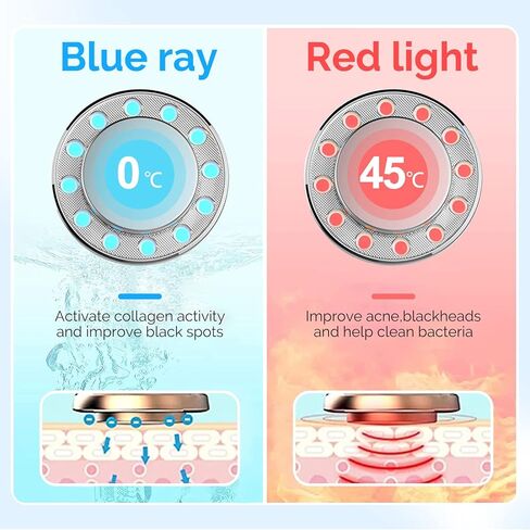 جهاز تدليك الوجه بالاهتزاز، أدوات تنظيف الوجه والعناية بالبشرة، جهاز كلفاني للوجه، جهاز 7 في 1 عالي التردد لتقليل التجاعيد وشد البشرة in Kuwait