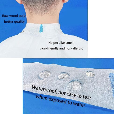 3 لفات من شرائط الرقبة الورقية للاستعمال مرة واحدة، 300 شريط احترافي قابل للتمدد من الورق، كل لفة حوالي 100 قطعة، أداة إكسسوارات تصفيف الشعر الاحترافية القابلة للتمدد (أبيض) in Kuwait