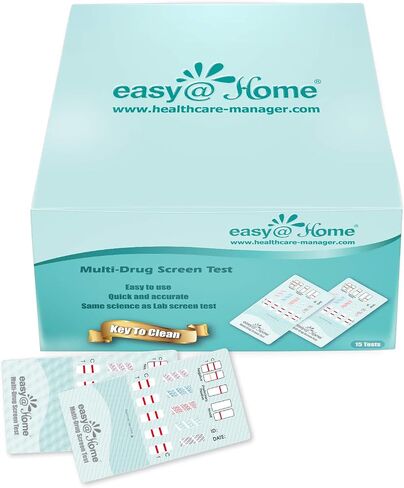 15 عبوة من 5 لوحات اختبار البول الفوري إيزي آت هوم - THC,COC,OPI 2000,BZO,AMP - #EDOAP-754 in Kuwait