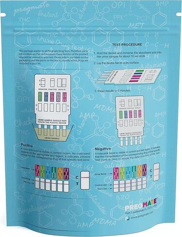 طقم اختبار مخدرات البول بريجمات 6 لوحات (5 عدد) in Kuwait