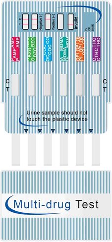 مجموعة أدوات اختبار الأدوية المتعددة للبول من المستوى السادس من EZ (عدد 3) in Kuwait