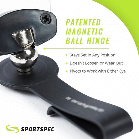 Clip On Magnifier, Magnifier Glasses for Hat, Fly Fishing Magnifying Glasses, Magnifier Clip & Optical Visor Lens, One Eye Magnifier for Golf & Target Shooting, Magnifier Glasses in Saudi Arabia