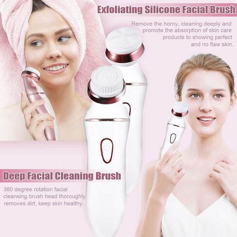 CLEVER BRIGHT Electric Razors for Women IPX7 Waterproof 6 in 1 Electric Shaver for Women Painless Body Hair Removal Bikini Trimmer for Legs Underarms and Bikini AreaRechargeable Cordless Wet/Dry in Saudi Arabia