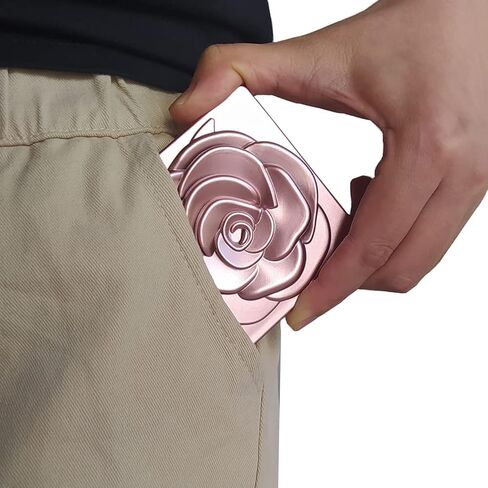 Rollnewskin Pocket Mirror, 1X/3X Magnification Travel Makeup Mirror, Folding Cosmetic Mirror, Handheld 2-Sided Compact Mirror, Square Hand Mirror in Kuwait