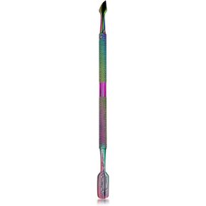Rainbow Stainless Steel Nail Cuticle Pusher Double Ended Cuticle Remover Cleaner Manicure Pedicure Tool