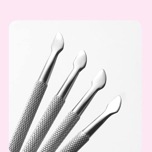 Metal Cuticle Pusher Dual Head Nail Scraper Cuticle Pusher Stainless Steel Professional Stainless Steel Cuticle Stick for Fingernails and Toenails(5pcs) in Kuwait