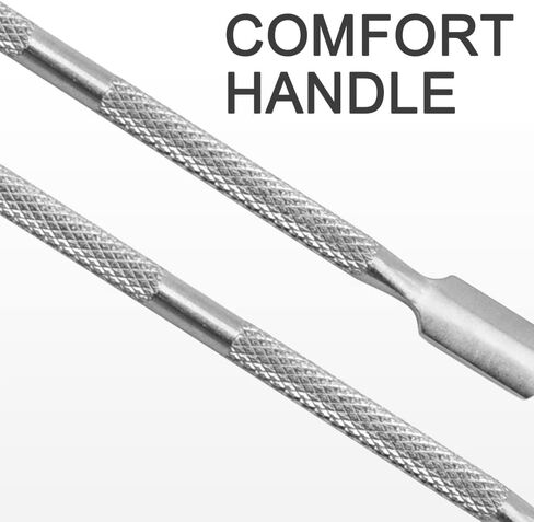 Metal Cuticle Pusher Dual Head Nail Scraper Cuticle Pusher Stainless Steel Professional Stainless Steel Cuticle Stick for Fingernails and Toenails(5pcs) in Kuwait