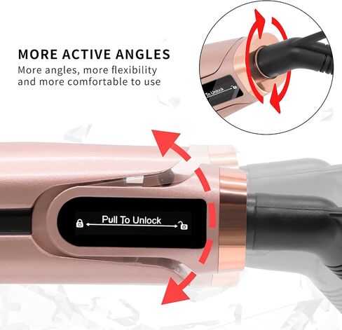 K&K Flat Iron Small Mini Tourmaline Titanium Hair Straightener 0.5 inch Plate 4D 360°Swivel LED Display for Woman Short Hair Adjustable Temperature Dual Voltage Auto Shut Off(Black) in Saudi Arabia