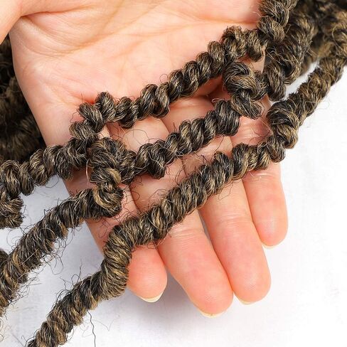 Bomb Twist Crochet Hair 6 packs 10 inch Passion Twist Hair Spring Twist Fluffy Twist Pre-looped Braids Mini Twist Synthetic Hair(T1B/350) in Saudi Arabia