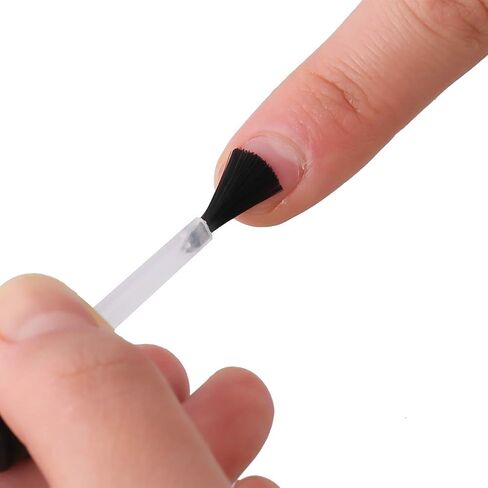 يو سبيدي - 100 قطعة من فرشاة سائل بديلة لمسحوق غمس الأظافر، فرشاة بديلة لطلاء الأظافر، مجموعة فرش سائل لمسحوق غمس الأظافر (أسود) in Kuwait