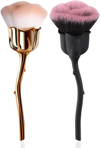DANNEASY 2pcs Nail Dust Brush Nail Brushes for Cleaning Nail Powder Brush Nail Duster Large Makeup Brush Blush Brush Nail Art Brushes Nail Tools Kit in Saudi Arabia