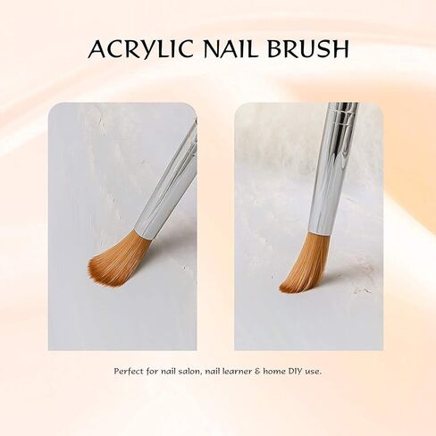 فرشاة أظافر أكريليك من Aokitec Kolinsky #14 فرشاة أكريليك بيضاوية مجعدة فرشاة فنية للأظافر من أجل تطبيق الأكريليك فرشاة بولي جل أداة تزيين الأظافر in Kuwait