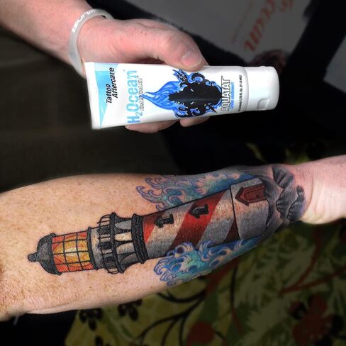 H2Ocean Aquatat Tattoo Healing Ointment - Tattoo Aftercare Cream for Tattoo Supplies - Fragrance- & Dye-Free Tattoo Care Ointment with Vitamins A & B - 0.75 oz in Kuwait