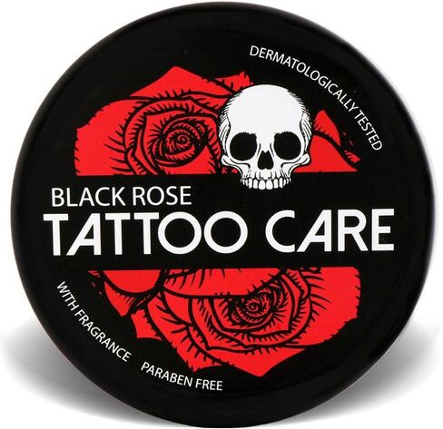 Makra Black Rose – Aftercare & Brightener Ointment - for New & Older Tattoos – Protects and Deeply Moisturizes – Enhances Colors, Prevents Fading, Brings Back Shine - 1.2 Oz/35 g in Kuwait