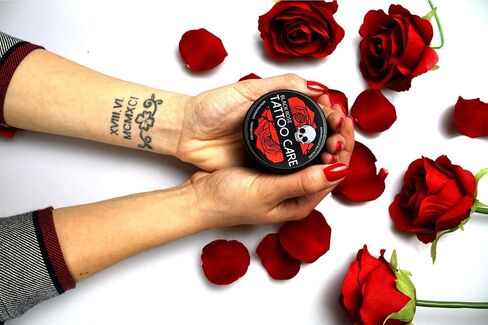 Makra Black Rose – Aftercare & Brightener Ointment - for New & Older Tattoos – Protects and Deeply Moisturizes – Enhances Colors, Prevents Fading, Brings Back Shine - 1.2 Oz/35 g in Kuwait