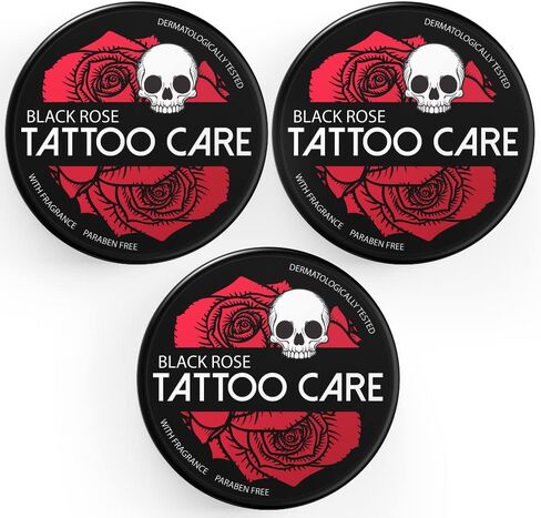 Makra Black Rose – Aftercare & Brightener Ointment - for New & Older Tattoos – Protects and Deeply Moisturizes – Enhances Colors, Prevents Fading, Brings Back Shine - 1.2 Oz/35 g in Kuwait