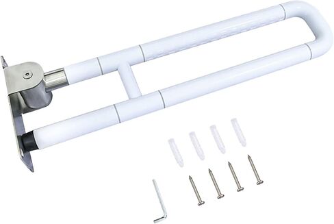 skyehomo طوي المرحاض انتزاع بار، والوجه حتى المعوقين انتزاع بار عدم الانزلاق النايلون الفولاذ المقاوم للصدأ الحمام انتزاع القضبان مع الفلورسنت الليلي، والقضبان سلامة المرحاض لكبار السن المعوقين الحوامل in Kuwait