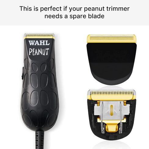 New Upgrade Peanut Clipper Replacement Blade, Snap-On Replacement Blade for Wahl Peanut Hair Clipper #2068-300, Black/Gold in Saudi Arabia
