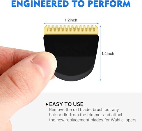 New Upgrade Peanut Clipper Replacement Blade, Snap-On Replacement Blade for Wahl Peanut Hair Clipper #2068-300, Black/Gold in Saudi Arabia