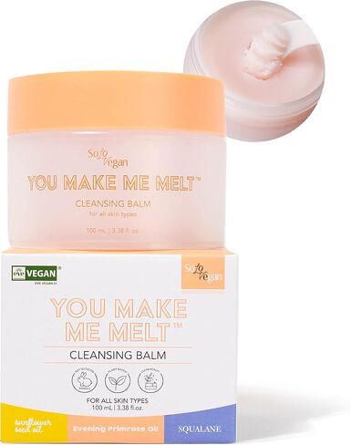 SoloVegan You Make Me Melt Cleansing Balm Make Up Remover 100ml Eye Makeup Remover Korean Skincare Cleanser Makeup Remover Balm I K-beauty I Vegan in Saudi Arabia