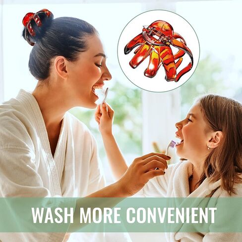 8 Pieces Big Octopus Hair Clips Matte Large Grip Octopus Clip Spider Hair Claw Clips Octopus Jaw Hair Claw Clips No-Slip Octopus Grip Clip for Women Girls in Saudi Arabia