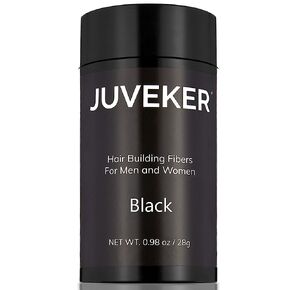 Hair Building Fibers Instantly Conceal Thinning Hair and Bald Spots for Men & Women (Large 28 Grams Bottle) - Undetectable, Washes Away, For All Hair Types, No Animal Byproducts (Black)