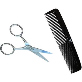 Hurley Men's Grooming Scissor & Comb Grooming Kit For Beard Mustache Sideburns Trimmer Travel Pack in Kuwait