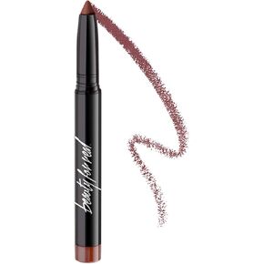 Beauty For Real Shadow Stx, All Day Latte - Rich Deep Plum - Waterproof, Cream-to-Powder Eyeshadow Stick - Built-in Sharpener - 0.05 oz