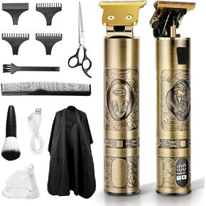 ماكينة حلاقة للرجال من واي ام جي إن - ماكينة احترافية لقص الشعر بدون شقوق على شكل حرف T بدون أسلاك قابلة لإعادة الشحن - ماكينة حلاقة كهربائية لقص الشعر مع شاشة LCD للرجال in Kuwait