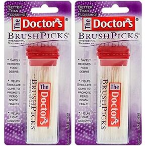 The Doctor's Brushpicks, Interdental Toothpicks, 120 Count (Pack of 2)