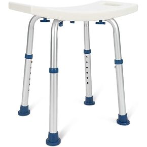 جرين شيف كرسي استحمام 140 كجم، مقعد حمام قابل للتعديل مع قضيب امساك مجاني للحمام - مقعد حمام متين بدون ادوات طبية، مقعد حوض الاستحمام لكبار السن وكبار السن والمعاقين وذوي الاحتياجات الخاصة in Kuwait