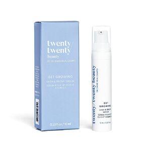 twenty/twenty beauty Get Growing Lash & Brow Serum with Castor Oil for Longer, Fuller, Thicker Looking Lashes, Natural and Physician Developed, 0.33 Fl Oz in Saudi Arabia