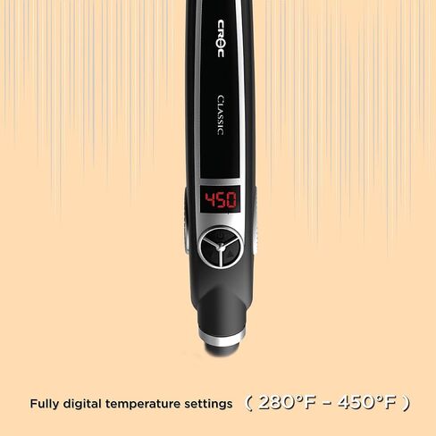CROC Classic Silver Titanium Flat Iron, 1.5 Inch in Saudi Arabia