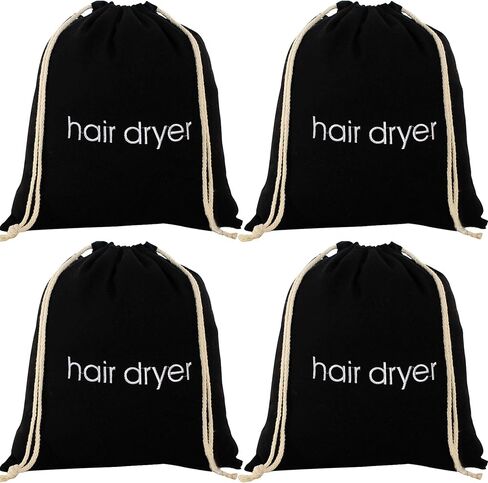 4 Pack Hair Dryer Bags Drawstring Storage Organizer Travel Bag Container Hairdryer Bag (Color set 1) in Saudi Arabia