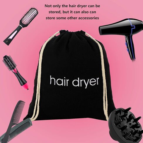 4 Pack Hair Dryer Bags Drawstring Storage Organizer Travel Bag Container Hairdryer Bag (Color set 1) in Saudi Arabia