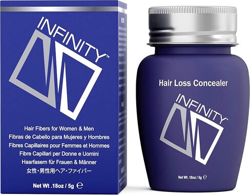 Infinity Hair Fiber - Hair Loss Concealer - Hair Thickening Fiber for Men & Women - Dark Brown, 15g in Saudi Arabia