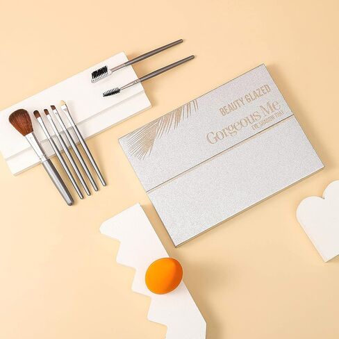 Beauty Glazed Original Gorgeous Me Eyeshadow Palette 63 Colors Eyeshadow Pallet Halloween Palette Pigmented Matte Shimmers Metallic Neutral and Colorful Blendable Waterproof Eye Shadow with Makeup Brush and Powder Blender in Kuwait