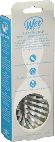 ويت براش فرشاة شعر اصلية لفك تشابك الشعر على شكل فيل صغير مطبوع بشعيرات انتيلي فليكس فائقة النعومة، (اخضر فلورسنت)، قياسية in Kuwait