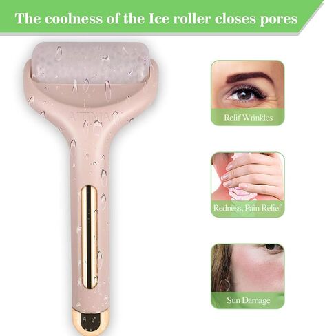 AITINIA Ice Roller Face Roller Massager for Puffiness Relief Pain and Minor Injury Beauty Products to Tighten Pores Whiten Skin in Saudi Arabia