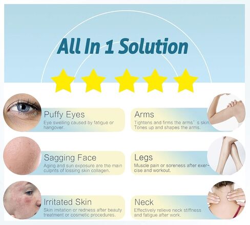 AITINIA Ice Roller Face Roller Massager for Puffiness Relief Pain and Minor Injury Beauty Products to Tighten Pores Whiten Skin in Saudi Arabia
