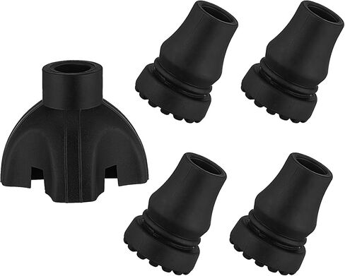 Cane Tips - Anti Slip Canes Base for Crutch 5/8 inch - Shock Absorbing Replacement Tip Base for 16mm Hole Diameter - by YAPASPT in Saudi Arabia