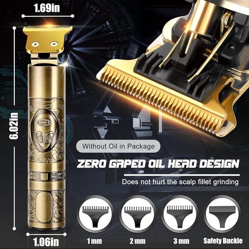 ماكينة حلاقة للرجال من واي ام جي إن - ماكينة احترافية لقص الشعر بدون شقوق على شكل حرف T بدون أسلاك قابلة لإعادة الشحن - ماكينة حلاقة كهربائية لقص الشعر مع شاشة LCD للرجال in Kuwait