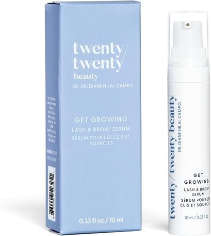 مصل Twenty/Twenty Beauty احصل على مصل الرموش والحواجب المتنامية مع زيت الخروع للحصول على رموش أطول وأكثر كثافة وأكثر سمكًا، تم تطويرها بشكل طبيعي بواسطة الأطباء، 0.33 أونصة سائلة in Saudi Arabia