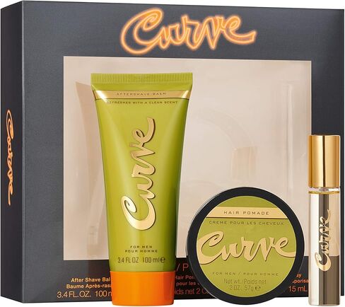 Curve for Men, Men's Fragrance 2 Piece Gift Set, 2.5 fl. oz. Eau de Cologne and 6.0 oz Deodorant Spray in Kuwait