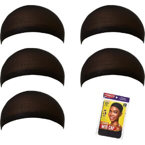 Red by Kiss Stocking Wig Cap 5 PCS (Dark Beige) with Lace Wig Powder Tinted (Light Warm Brown) in Saudi Arabia