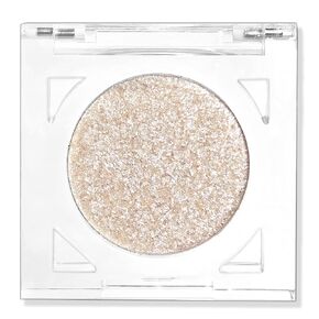 Erinde Shimmer Glitter Eyeshadow Palette, Single Sheer White Sparkle Eye Shadow Compact, Shimmery Eye Makeup and Highlight, Ultra-Blendable, Long Lasting, 01# GALAXY VEGA