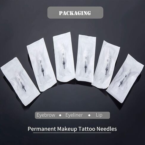 20 قطعة من إبر الوشم الدائم لآلة الوشم إبرة القلم خرطوشة الوشم إبرة Microblading لوازم الحاجب كحل الشفاه لمجموعات الوشم -1RL 0.25 in Saudi Arabia
